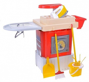 Игровой набор для поддержания чистоты, стирки и глажки Infinity basic №3 (Полесье, п-42293)